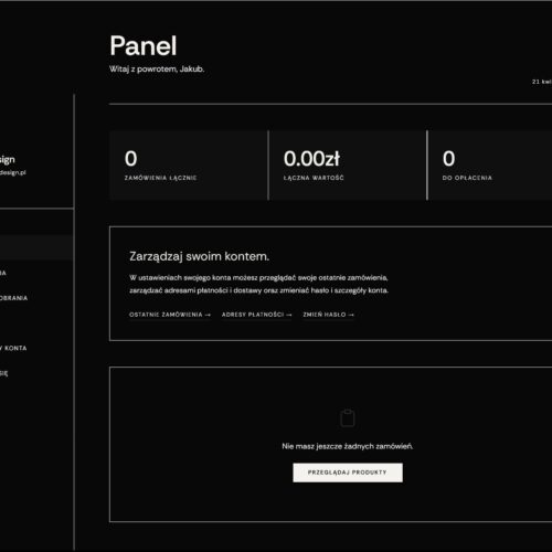 Ventoro Account Panel